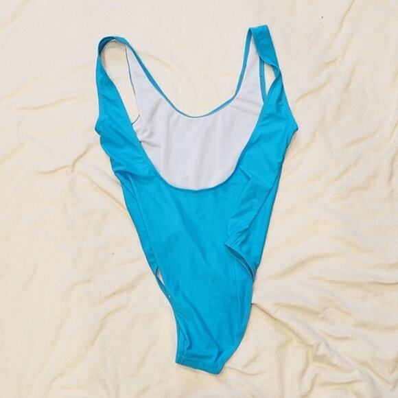 Mermaid Blue One-Piece Bathing Suit | Sz L - Picture 4 of 5